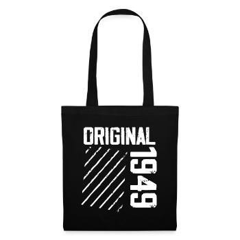 Original 1949 75e Anniversaire Cadeau Retro - Sac en tissu - noir - Devant