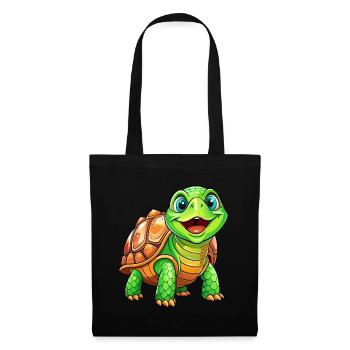 Mega Cute Turtle - Tote Bag - black - Front