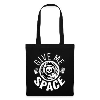 Donnez-moi de l'espace - Espace de distance introverti solitaire - Sac en tissu - noir - Devant