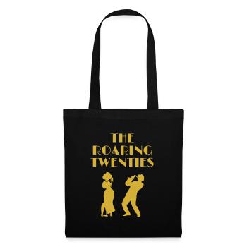 Roaring Twenties Jazz Age 1920 Golden 20 - Sac en tissu - noir - Devant