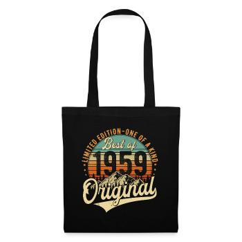 Original 1959 Vintage Anniversaire Rétro - Sac en tissu - noir - Devant