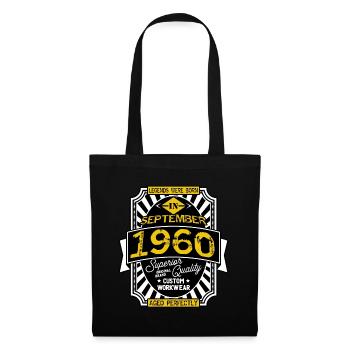 1960 SEPTEMBER - Sac en tissu - noir - Devant