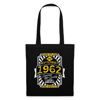 1962 SEPTEMBER - Sac en tissu - noir - Devant