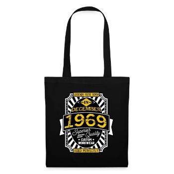 1969 DECEMBER - Tote Bag - black - Front