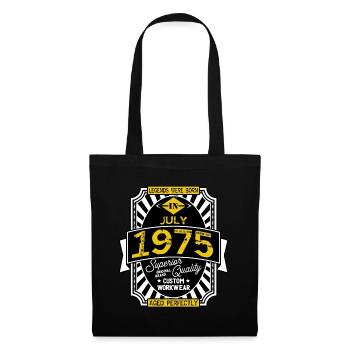 1975 JULY - Sac en tissu - noir - Devant