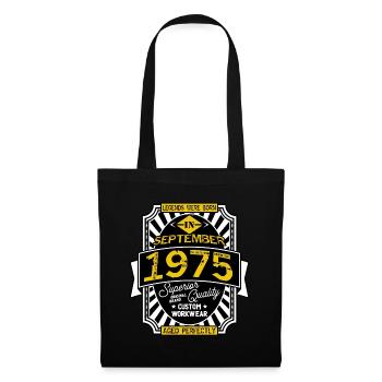 1975 SEPTEMBER - Sac en tissu - noir - Devant