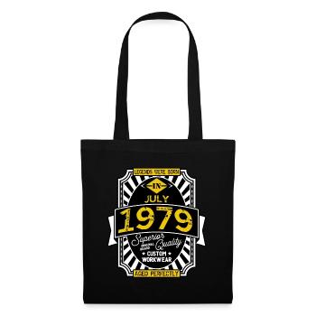 1979 JULY - Sac en tissu - noir - Devant