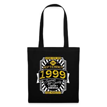 1999 SEPTEMBER - Sac en tissu - noir - Devant
