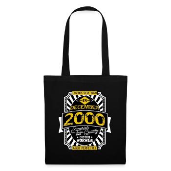 2000 DECEMBER - Tote Bag - black - Front