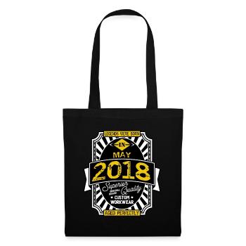 2018 MAY - Sac en tissu - noir - Devant