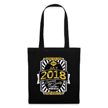 2018 JULI - Stoffbeutel - Schwarz - Vorne