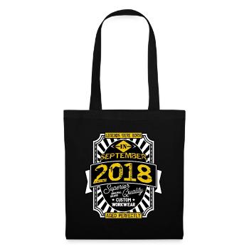 2018 SEPTEMBER - Sac en tissu - noir - Devant