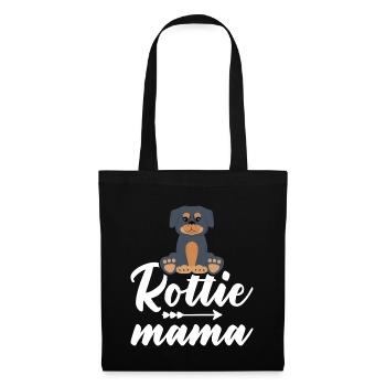 Femmes Rottie Maman Chien Mama Rottweiler - Sac en tissu - noir - Devant