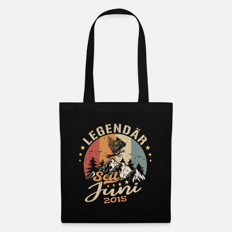 Legendär seit Juni 2015 - Geburtstag 2015 - Stoffbeutel - Schwarz