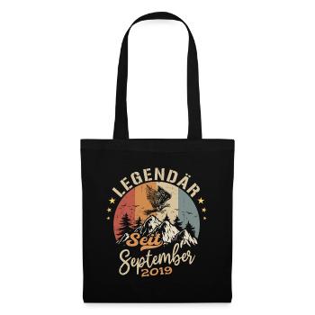September 2019 - September 2019 Jahrestag 2019 - Stoffbeutel - Schwarz - Vorne