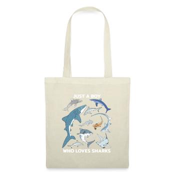 Juste un garçon qui aime les requins - Sac en tissu - nature - Devant