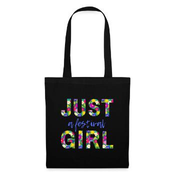 JUST A FESTIVAL GIRL - for girls who love music - Tote Bag - black - Front
