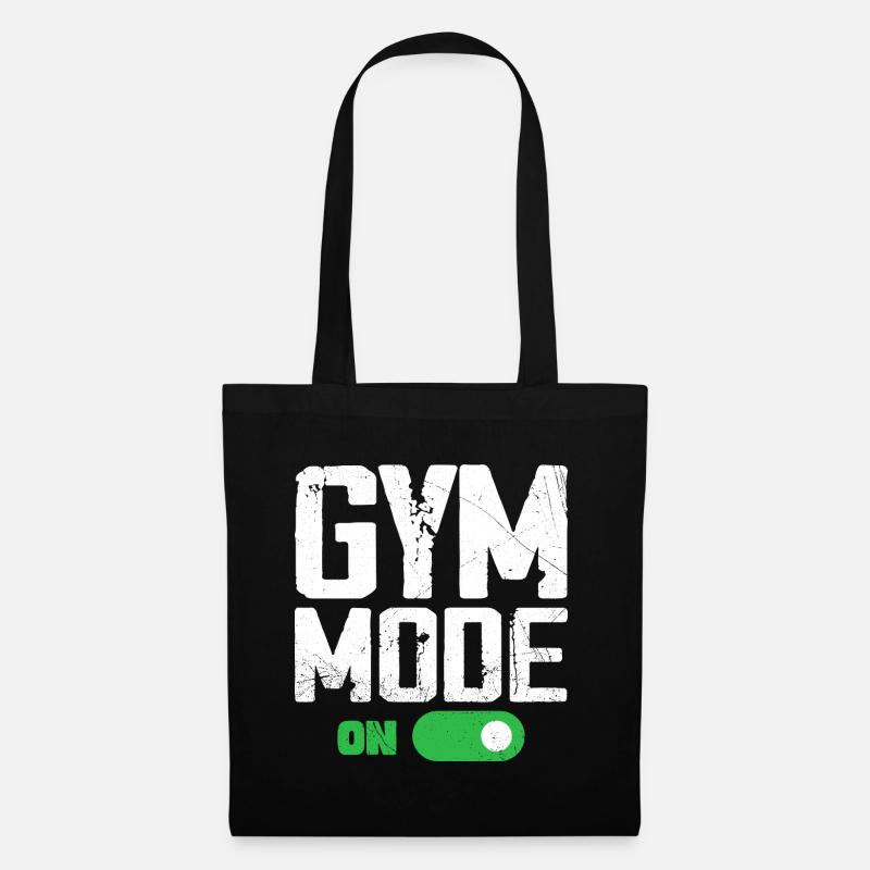 Gym-Modus bei Funny Beast Workout, Men Gym Lifting - Stoffbeutel - Schwarz