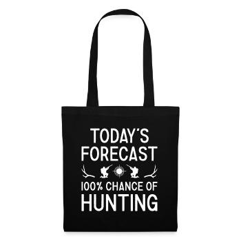 Hunter Today's Forecast Hunting - Tote Bag - black - Front