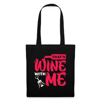 Wine Taster Wine Drinking Party - Day Drinking - Stoffbeutel - Schwarz - Vorne