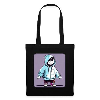 Fantôme cool en sweat à capuche - Sac en tissu - noir - Devant