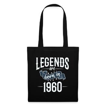 Legenden wurden im Jahre 1960 geboren Geschenk - Stoffbeutel - Schwarz - Vorne