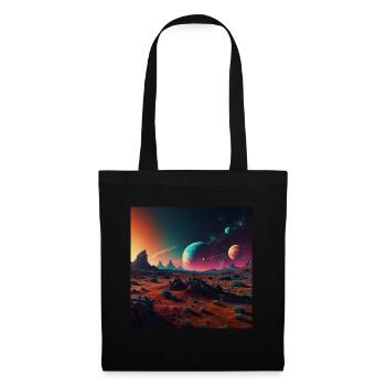 space - Stoffbeutel - Schwarz - Vorne