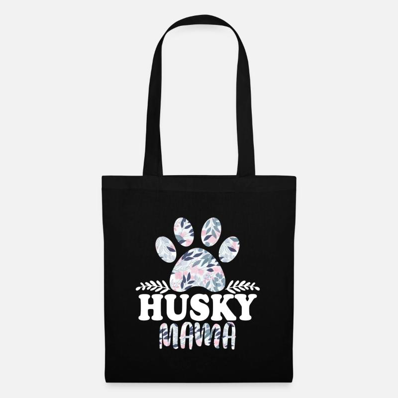 Husky Mama - Stoffbeutel - Schwarz