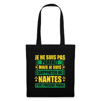 Cadeau drole pour les fans de nantes club - Sac en tissu - noir - Devant