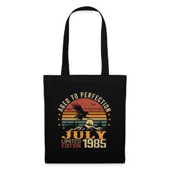 Jahrgang Juli 1985 Geburtstag Juli 1985 - Stoffbeutel - Schwarz - Vorne