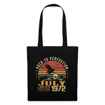 Vintage July 1972 Anniversary July 1972 - Tote Bag - black - Front