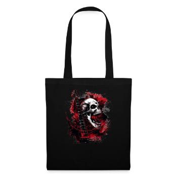 Heavy Metal Skull - Stoffbeutel - Schwarz - Vorne
