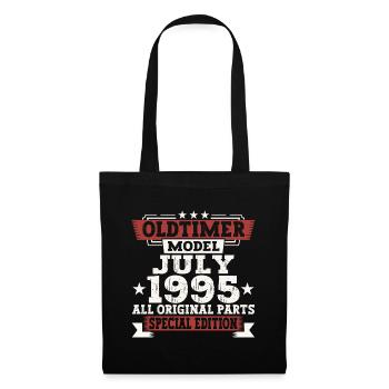 Oldtimer July 1995 27th Birthday Gift Men - Tote Bag - black - Front