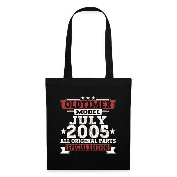 Oldtimer July 2005 17th Birthday Gift Men - Tote Bag - black - Front