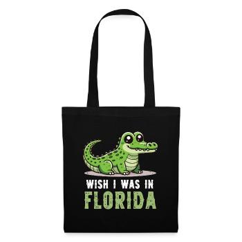 J’aimerais être dans le parc national des Everglades en Floride - Sac en tissu - noir - Devant
