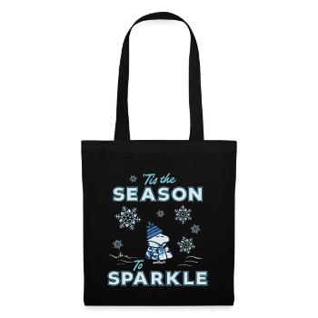 Peanuts Winter Design 'Tis The Season To Sparkle - Tote Bag - black - Front