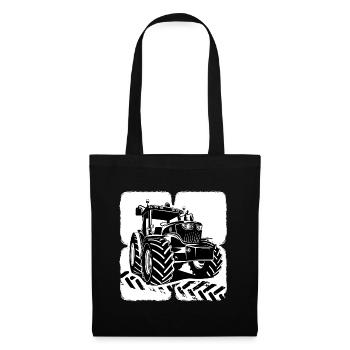 Tractor Tractor Driver Farmer Tractor Tires - Tote Bag - black - Front