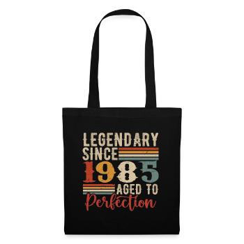 Legendär seit 1985. Geburtstagsgeschenk 1985 - Stoffbeutel - Schwarz - Vorne