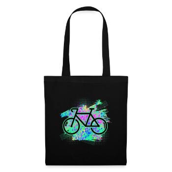 Bicyclette - Sac en tissu - noir - Devant