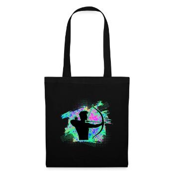 Archerie - Sac en tissu - noir - Devant