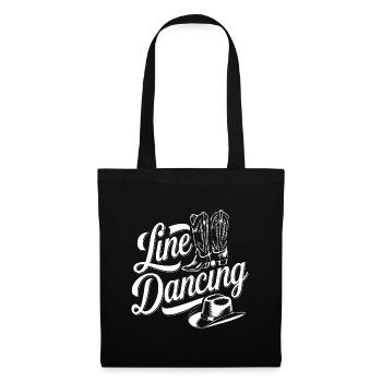Line Dancing Country Dance - Line Dance Tanzen - Tote Bag - black - Front