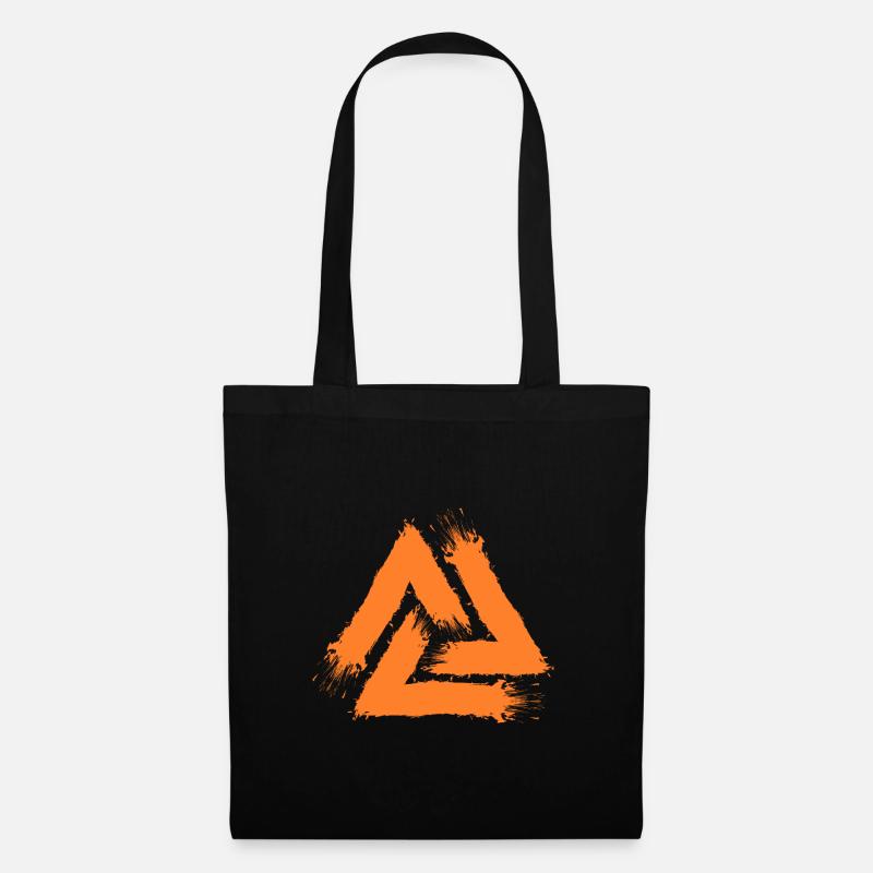 Valknut Symbol - Stoffbeutel - Schwarz