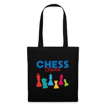 Échecs légende sport cadeau maître d'échecs - Sac en tissu - noir - Devant