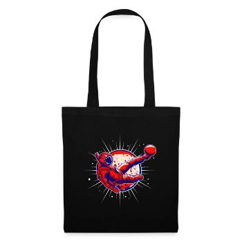 Coup de pied de football d’astronaute - Sac en tissu - noir - Devant