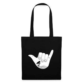 Born to surf - Stoffbeutel - Schwarz - Vorne