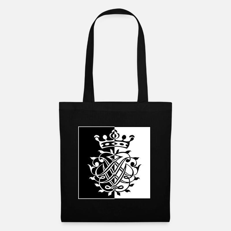 Bach Siegel / Monogramm / Wappen / Insignien - Stoffbeutel - Schwarz