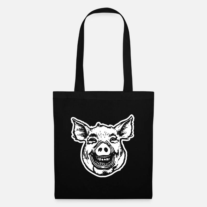 Cochon Cochon - Sac en tissu - noir