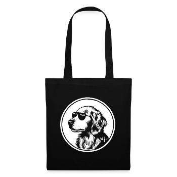 Golden Retriever Dog - Tote Bag - black - Front