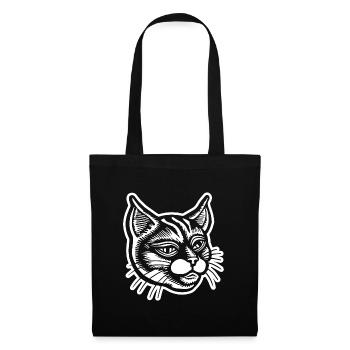 Cat Cats Cat Face - Tote Bag - black - Front