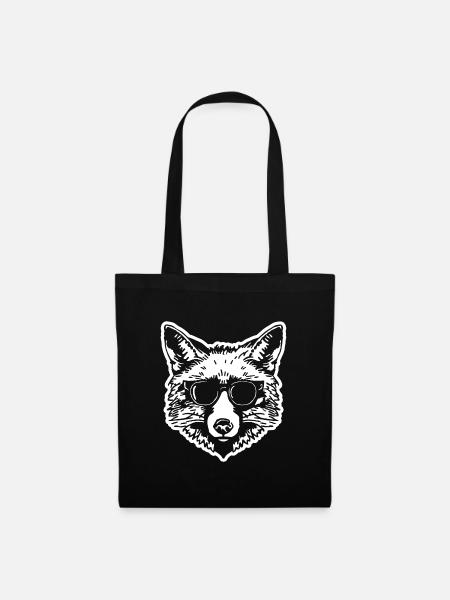 Fuchs Füchse - Stoffbeutel - Schwarz